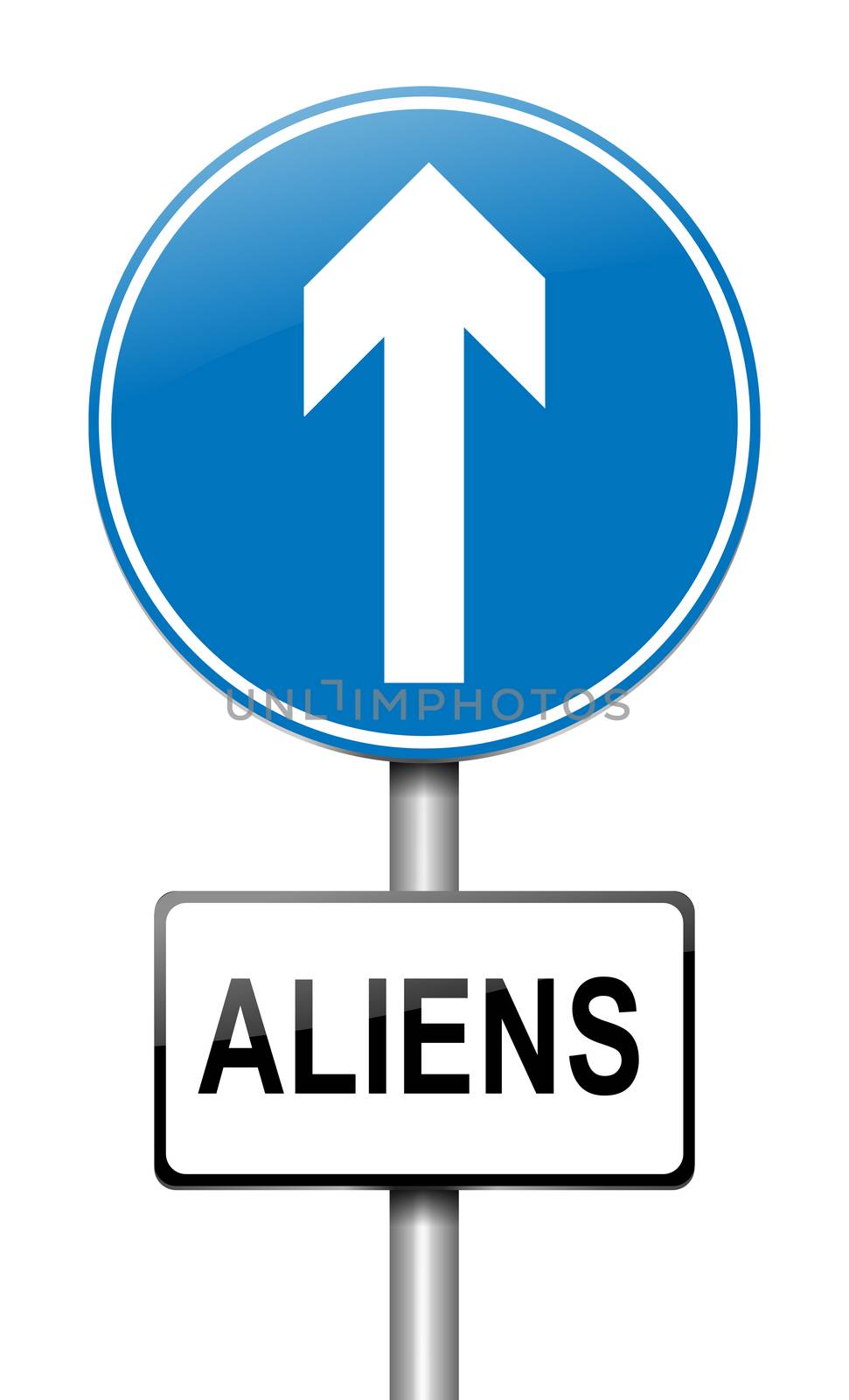 Aliens sign concept. by 72soul