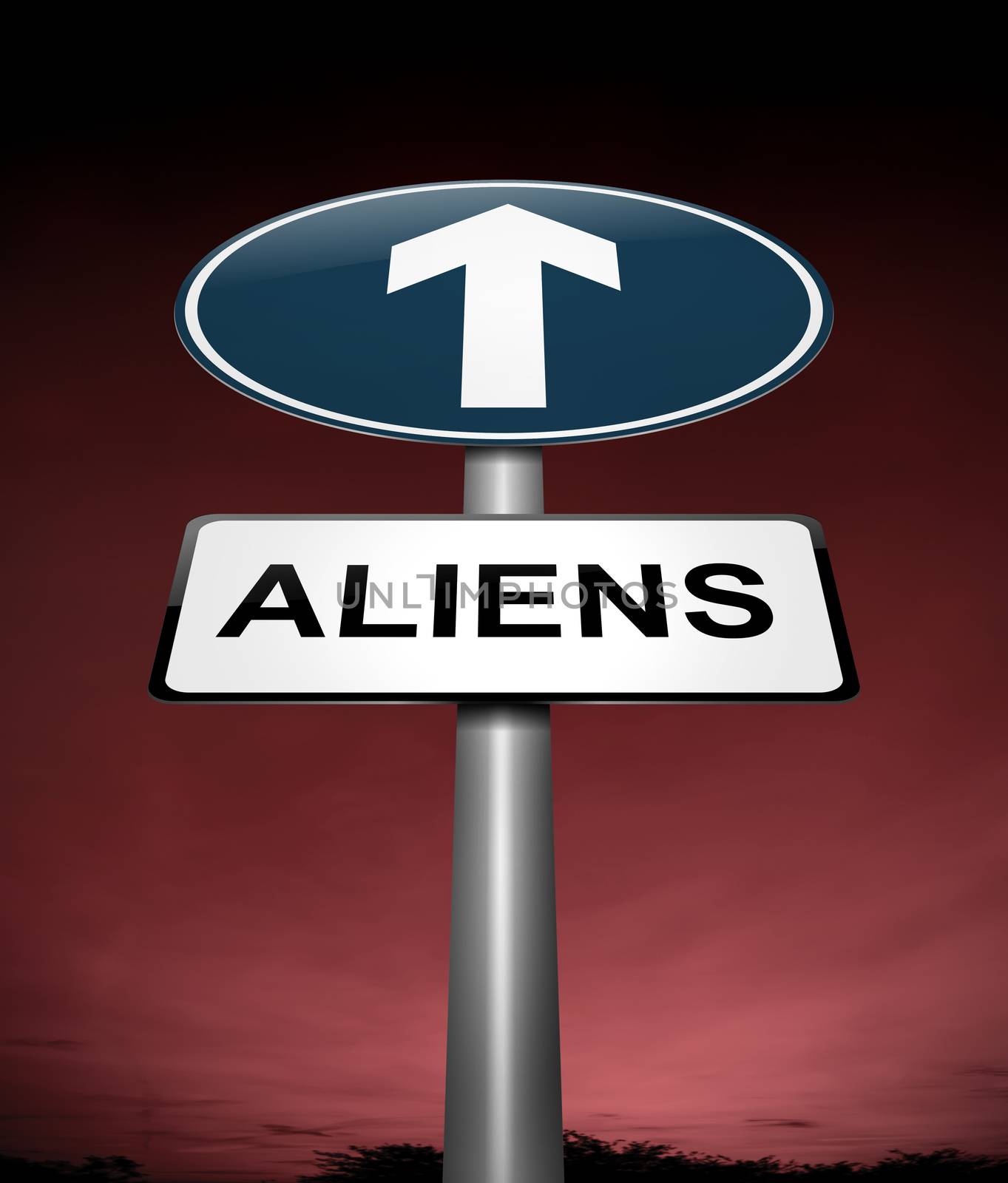 Aliens sign concept. by 72soul