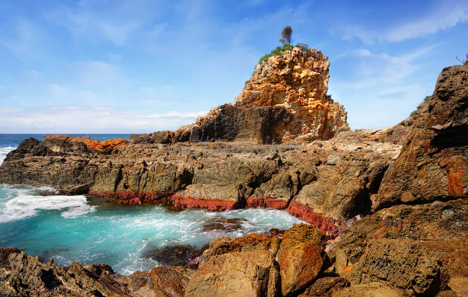 One Tree Rock in Eurobodalla, near Cuttagee  
