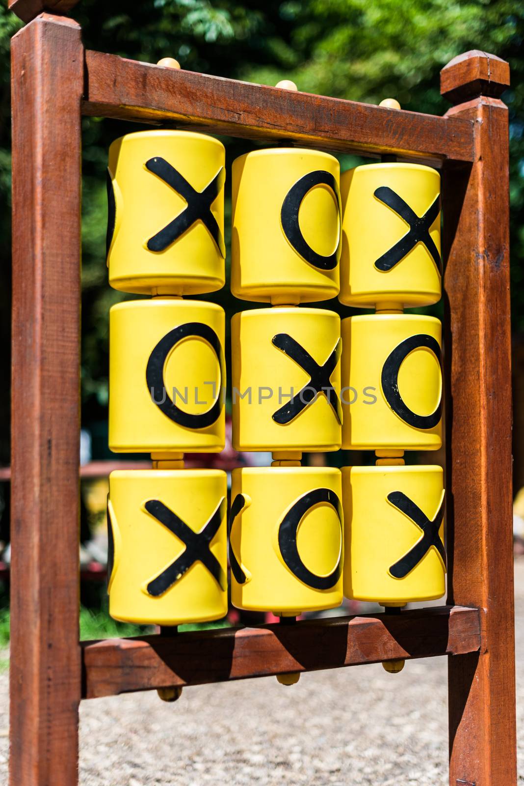 Tic-tac-toe game on the playground by okskukuruza