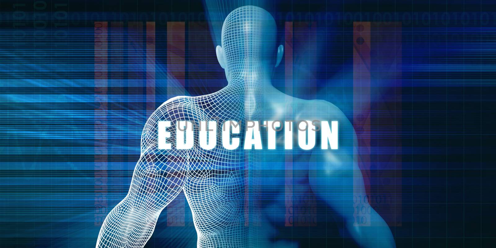 Education as a Futuristic Concept Abstract Background