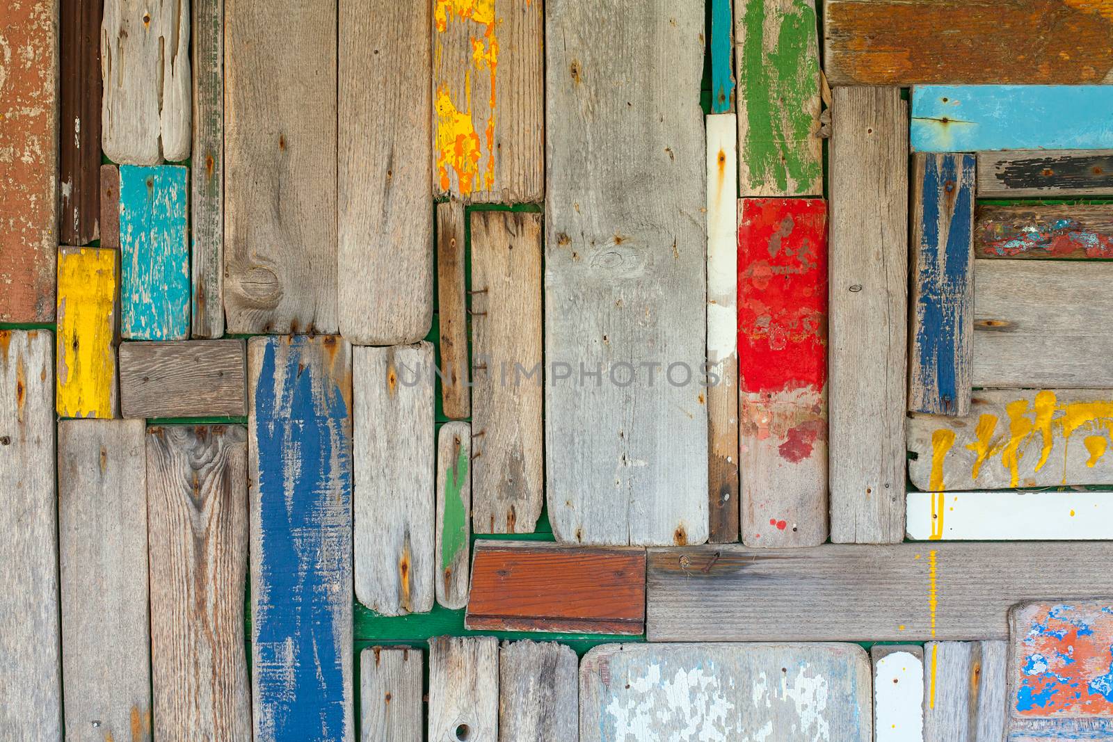 Abstract wood wall background by sumners