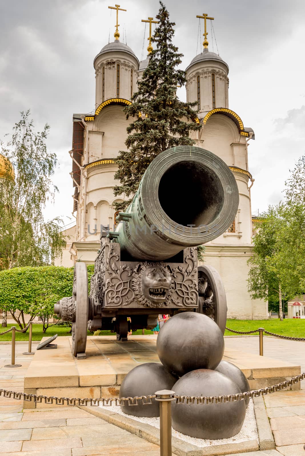 Tsar cannon at the Kremlin in Moscow