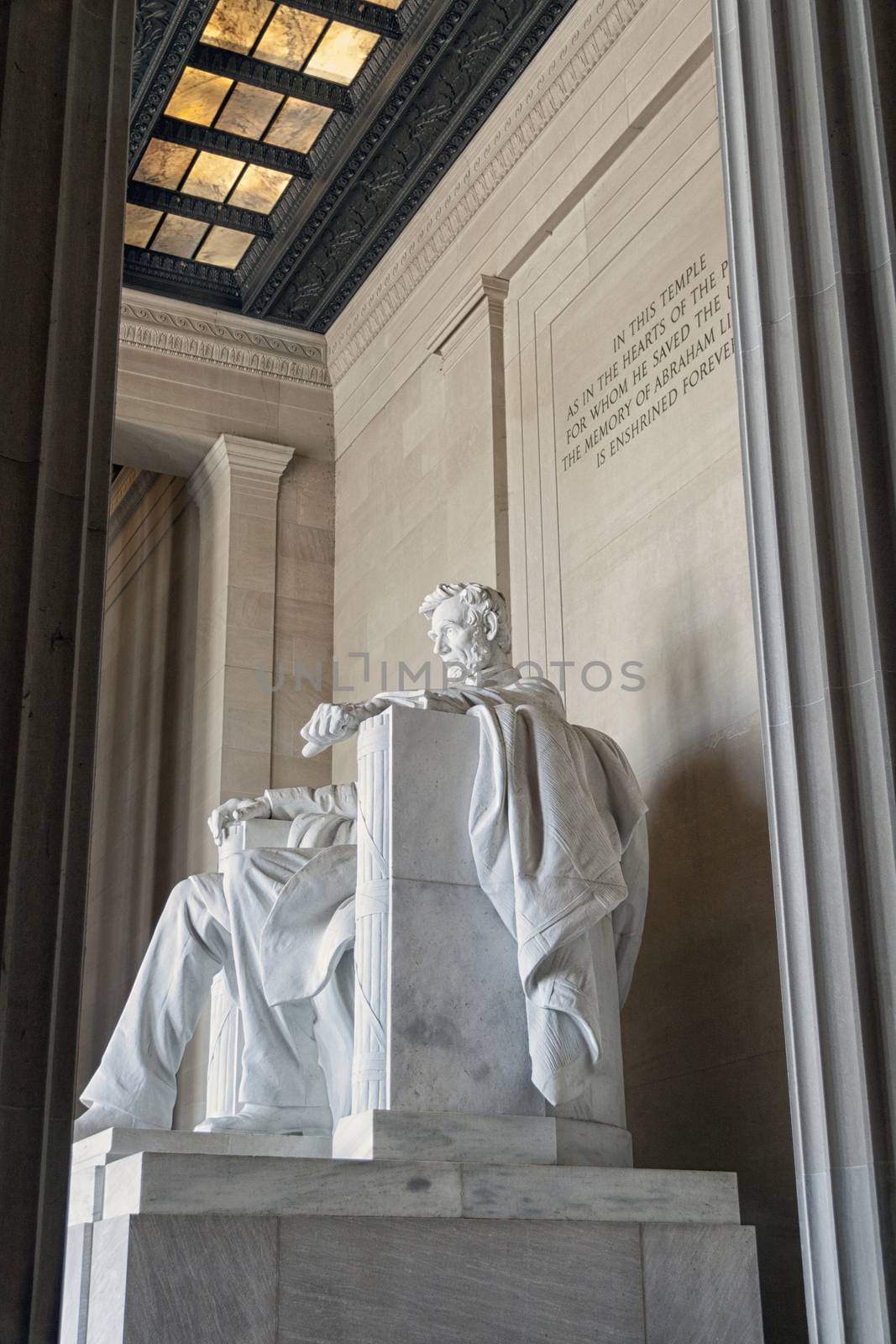 The Abraham Lincoln statue in Washington D.C.