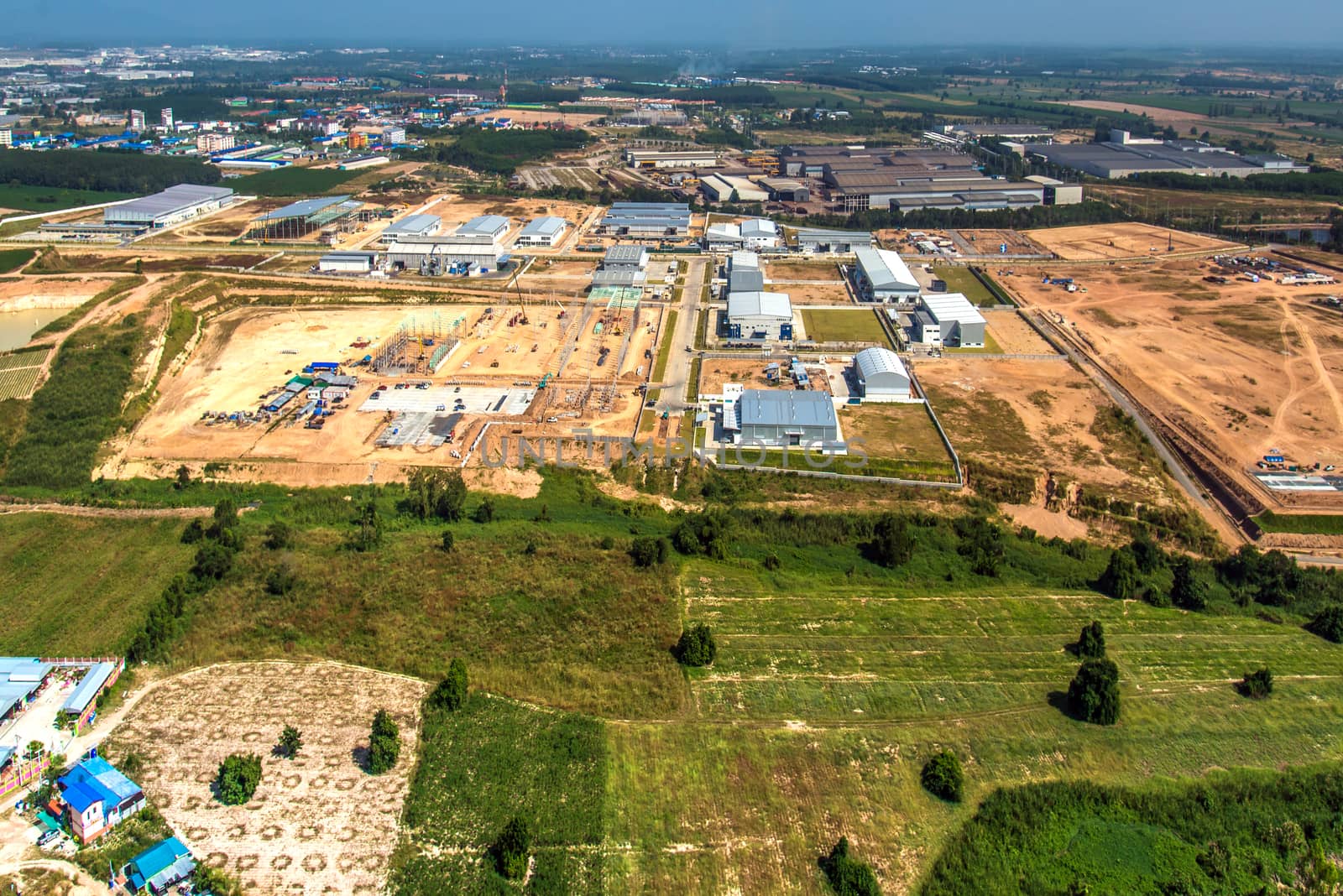 Land Development Industrial Estate Construction Structure Growth
