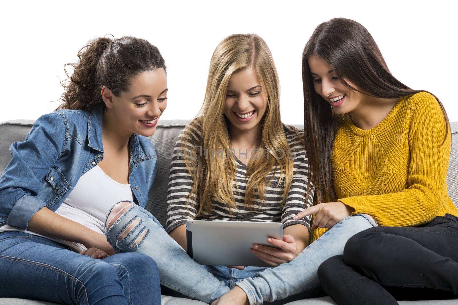 Teenage girls at home by Iko