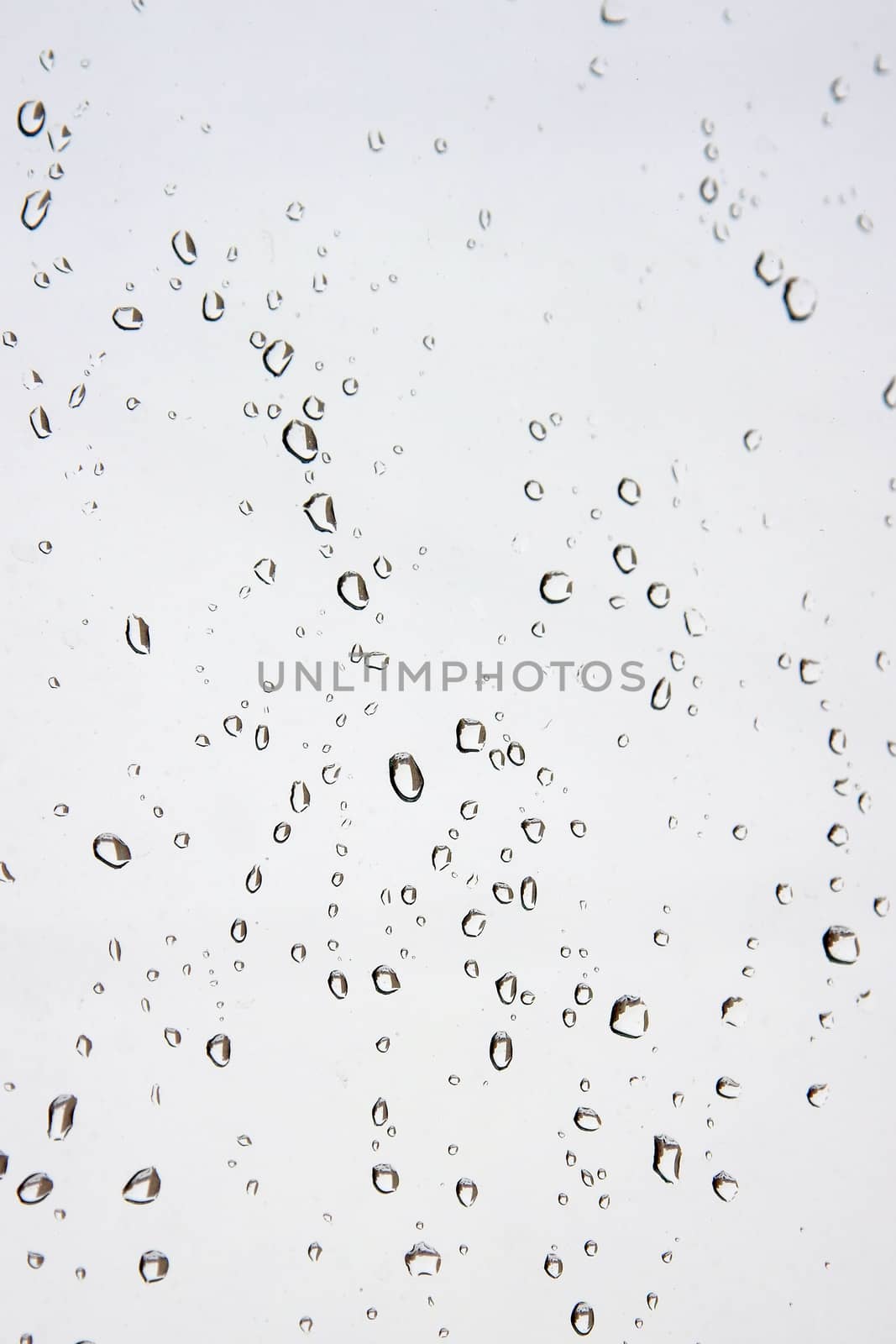 Abstract background. Drops of water on the window. Shallow DOF