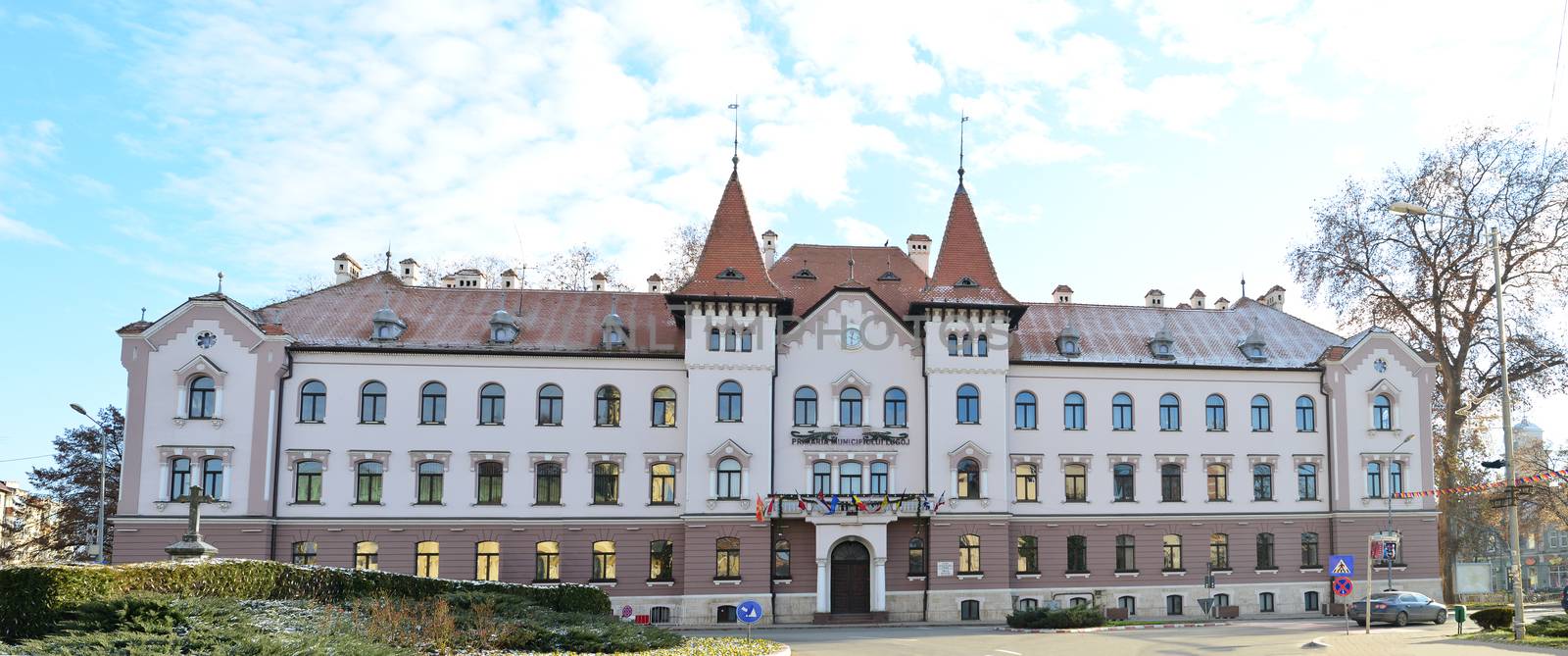 lugoj romania City Hall landmark architecture detail