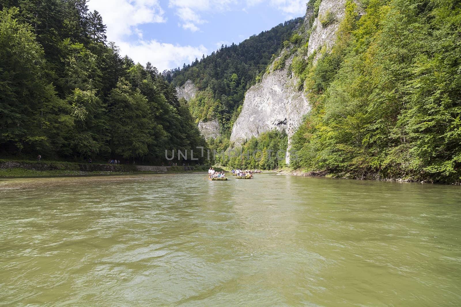 Dunajec River Gorge .View from boat rafting. by mychadre77