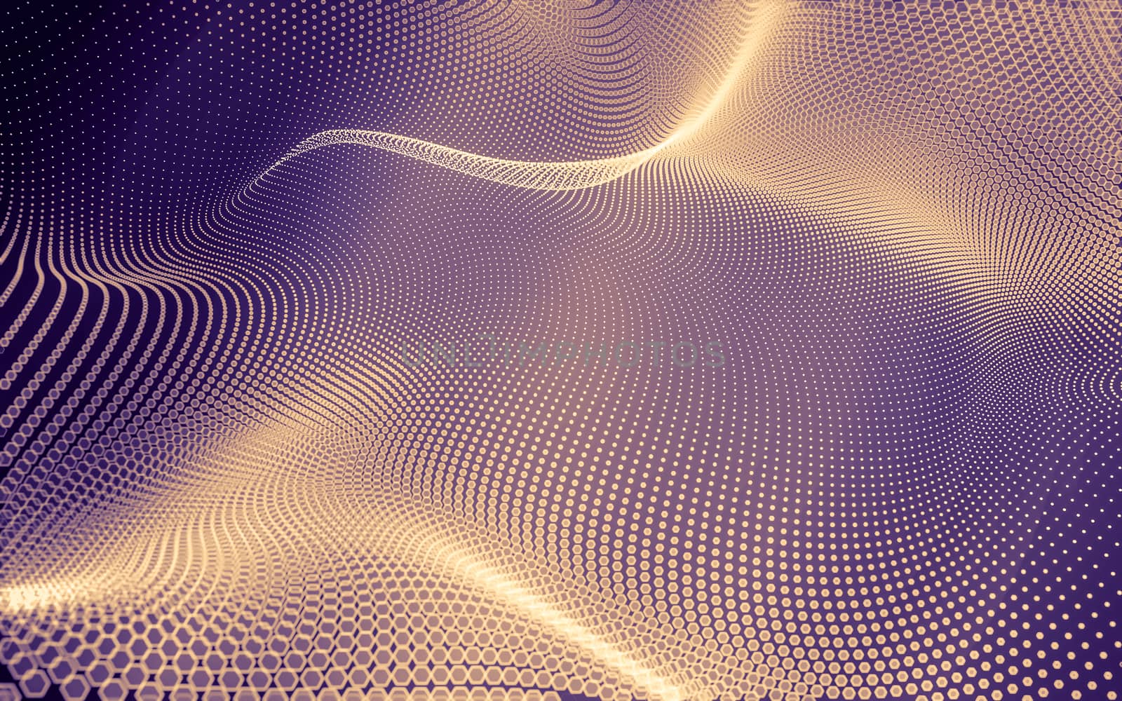 Abstract polygonal space low poly dark background with connecting dots and lines. Connection structure. 3d rendering