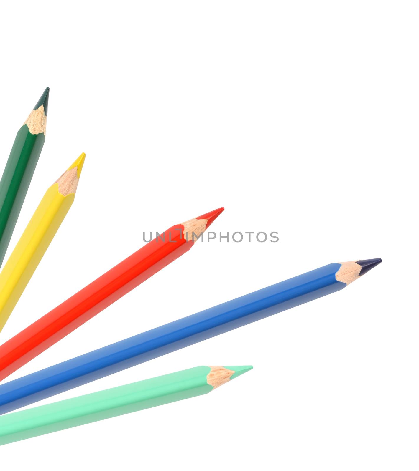 Color Pencils On White by kvkirillov