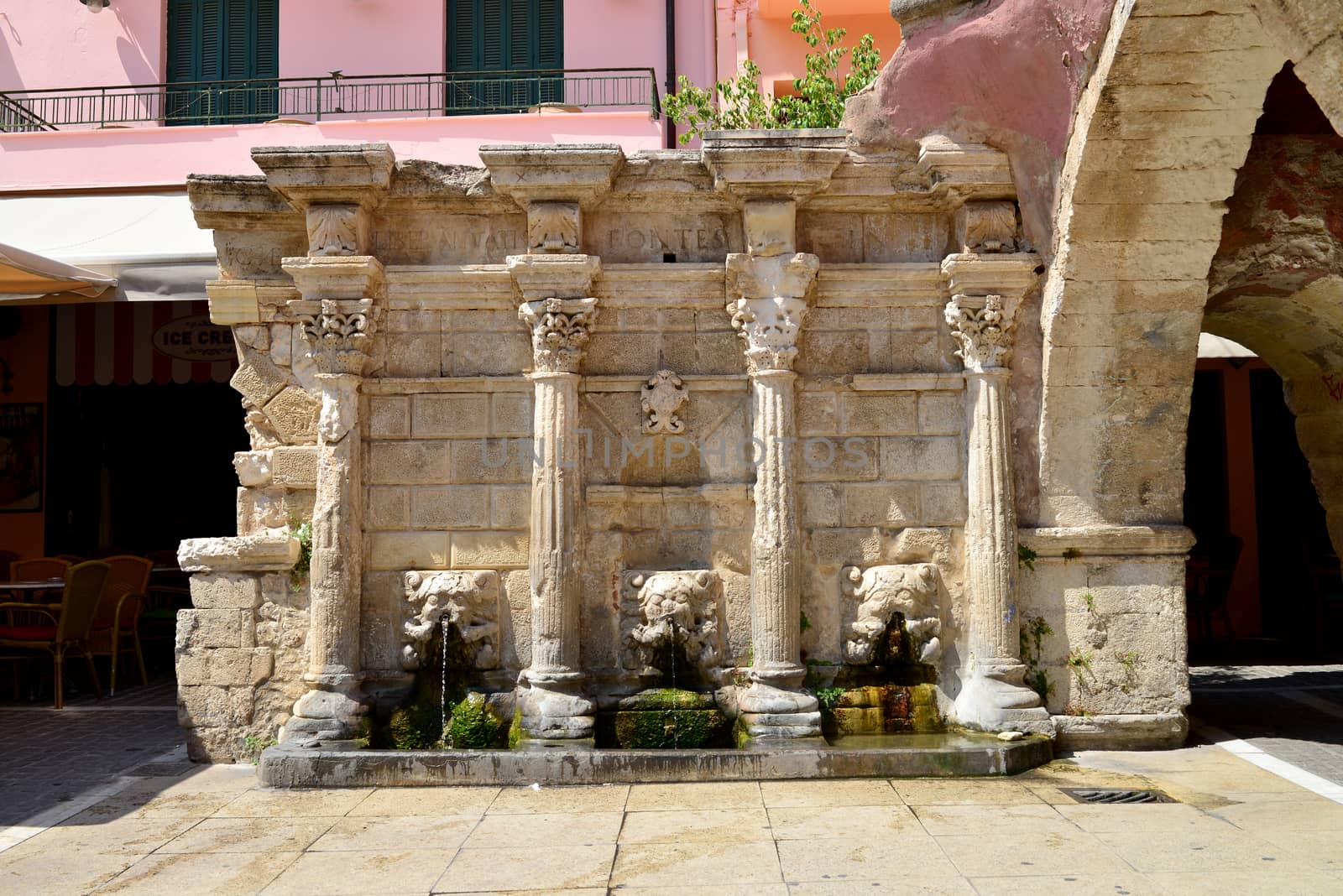 Rethymno old fountain by tony4urban