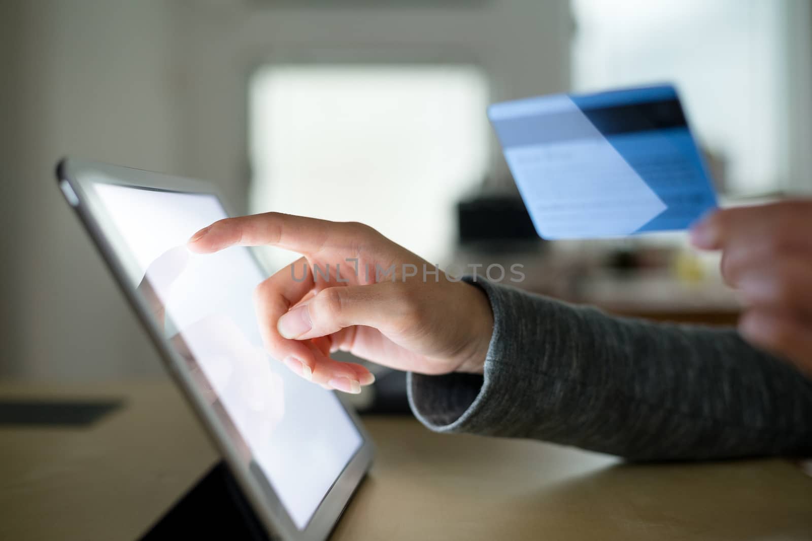 Woman use of tablet pc