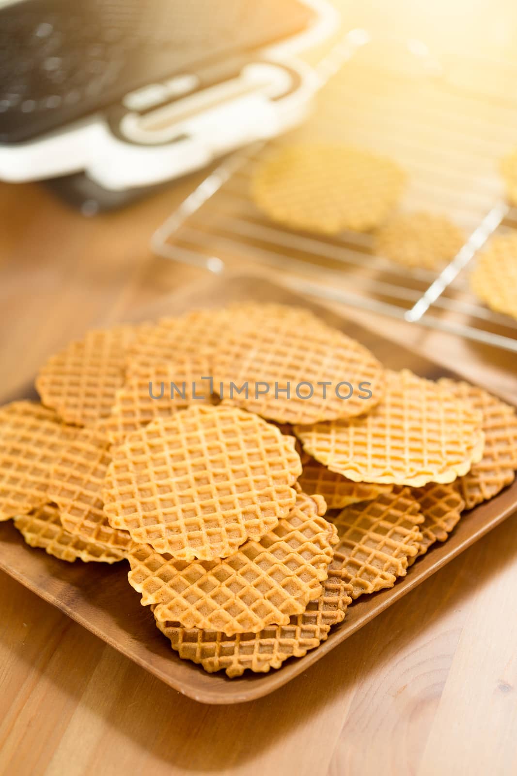 Italian pizzelle holiday cookies by leungchopan