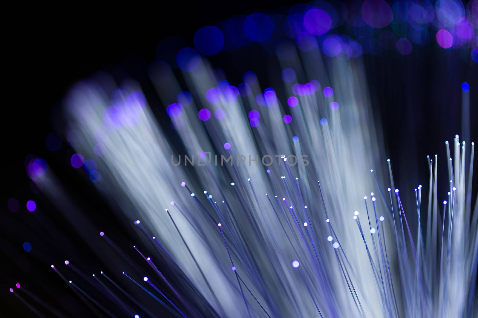 Blue fiber optic