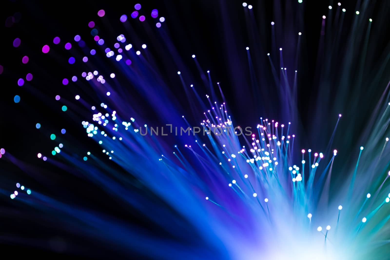 Multicolored optical fibers