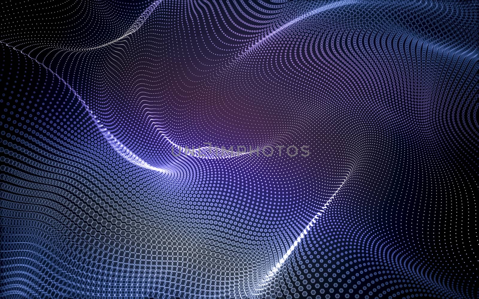 Abstract polygonal space low poly dark background with connecting dots and lines. Connection structure. 3d rendering