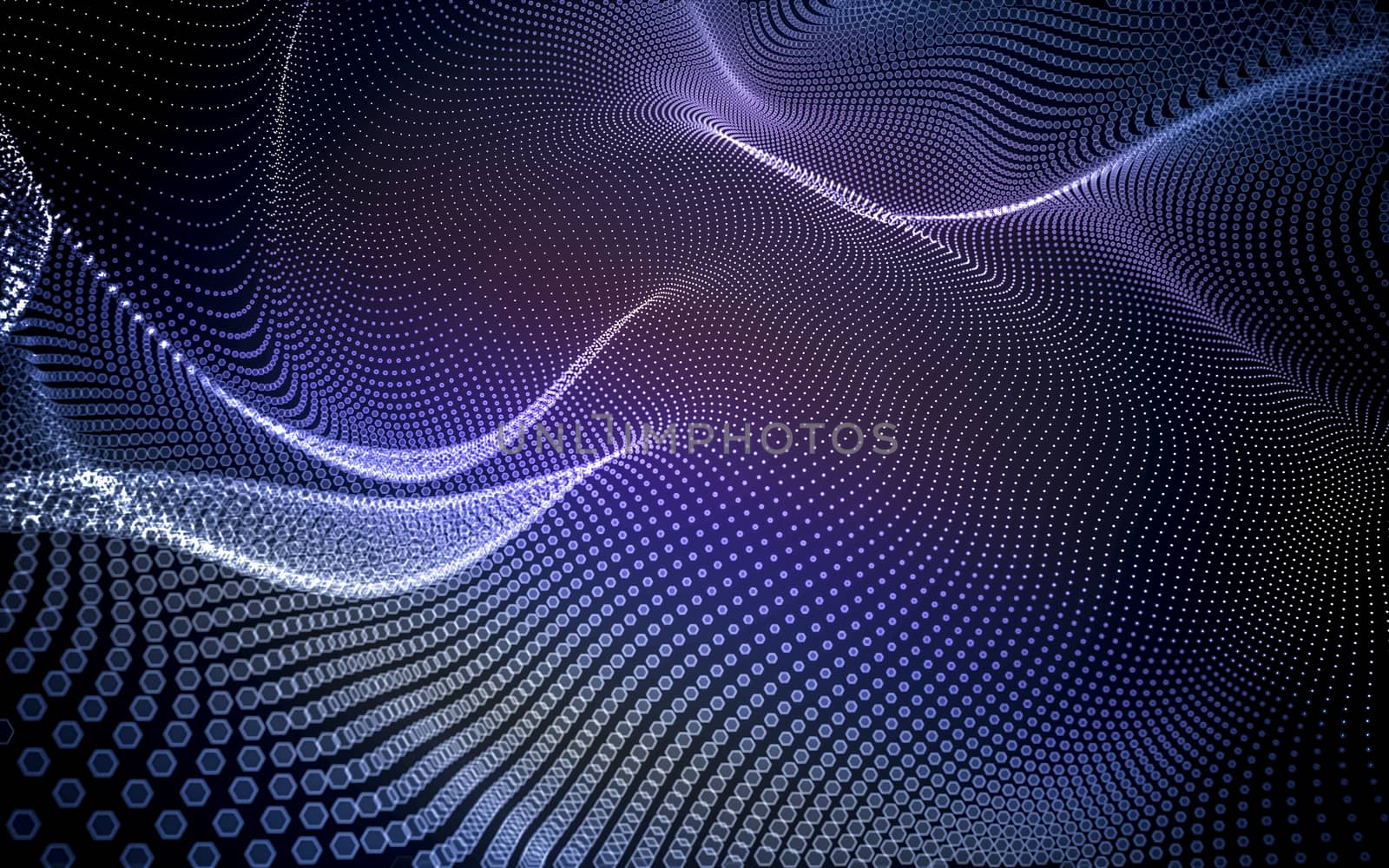 Abstract polygonal space low poly dark background with connecting dots and lines. Connection structure. 3d rendering