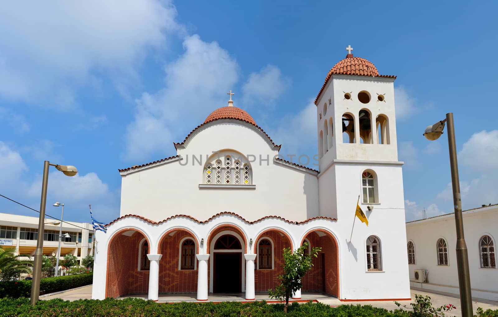 Rethymno city Greece Orthodox church landmark architecture