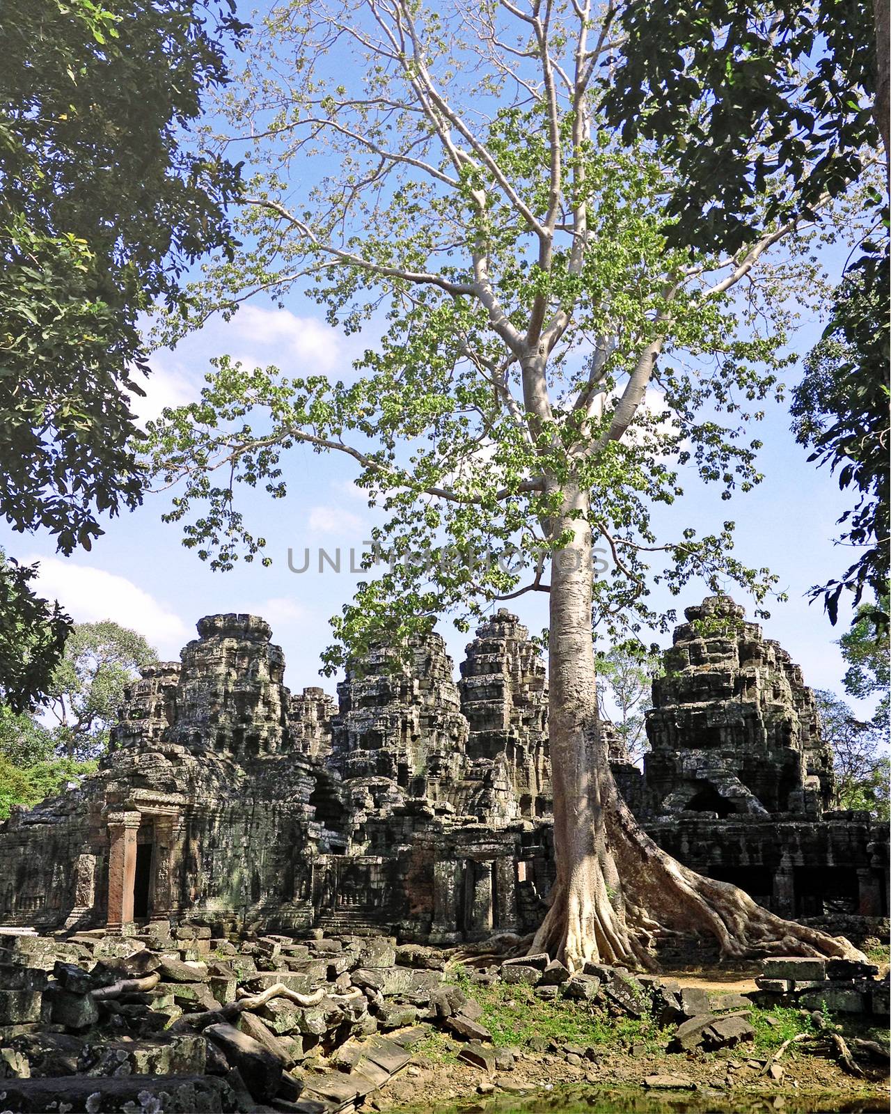 Banteay kdei temple in Angkor, Siem Reap, Cambodia. by orsor