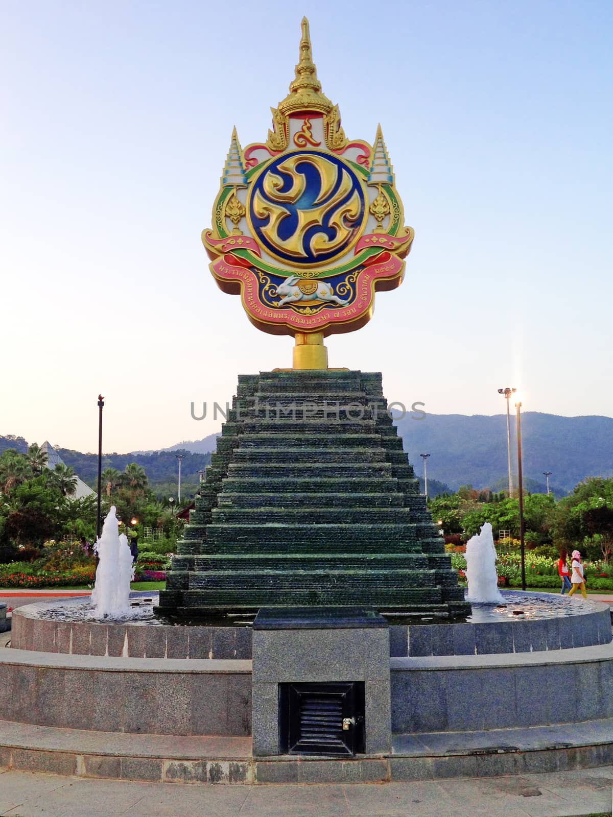 CHIANG MAI, THAILAND - January 01, 2014: The Royal Park Rajapruek near Chiang Mai, Thailand.