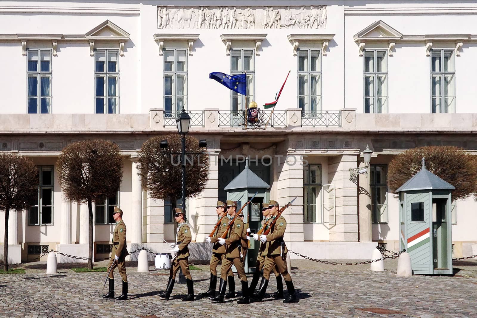 Budapest, Hungary - March 03, 2014 : Presidential guard Budapest by orsor