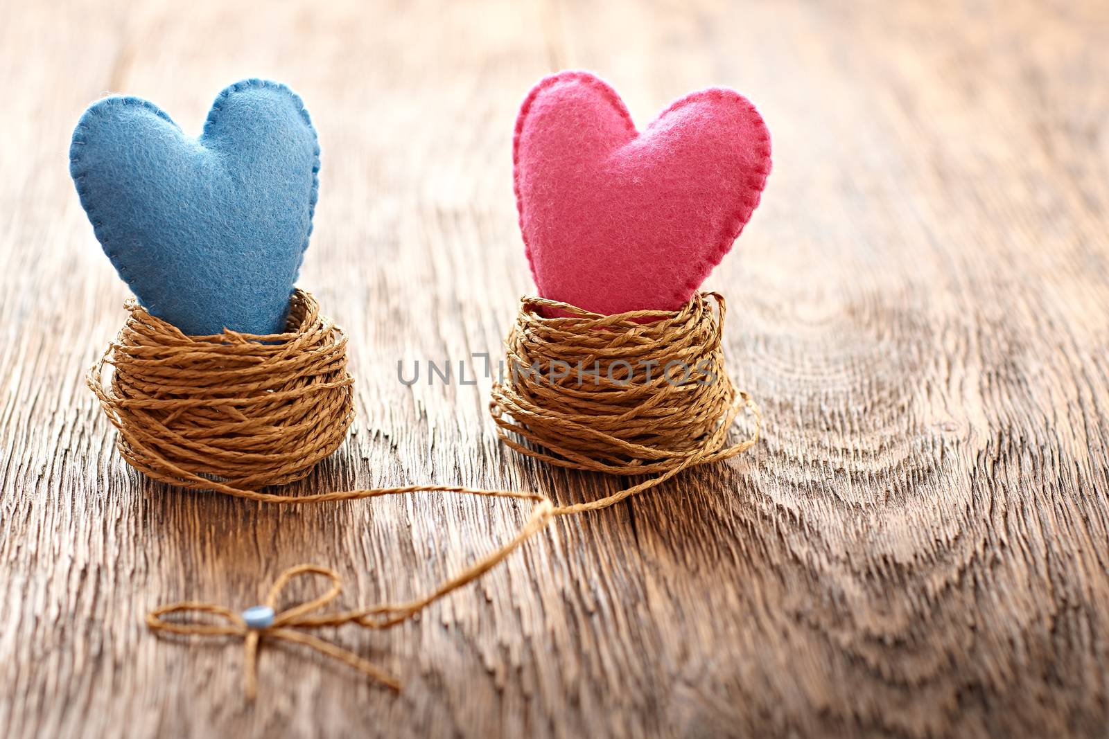 Love, Valentines Day. Hearts couple, wood. Vintage by 918