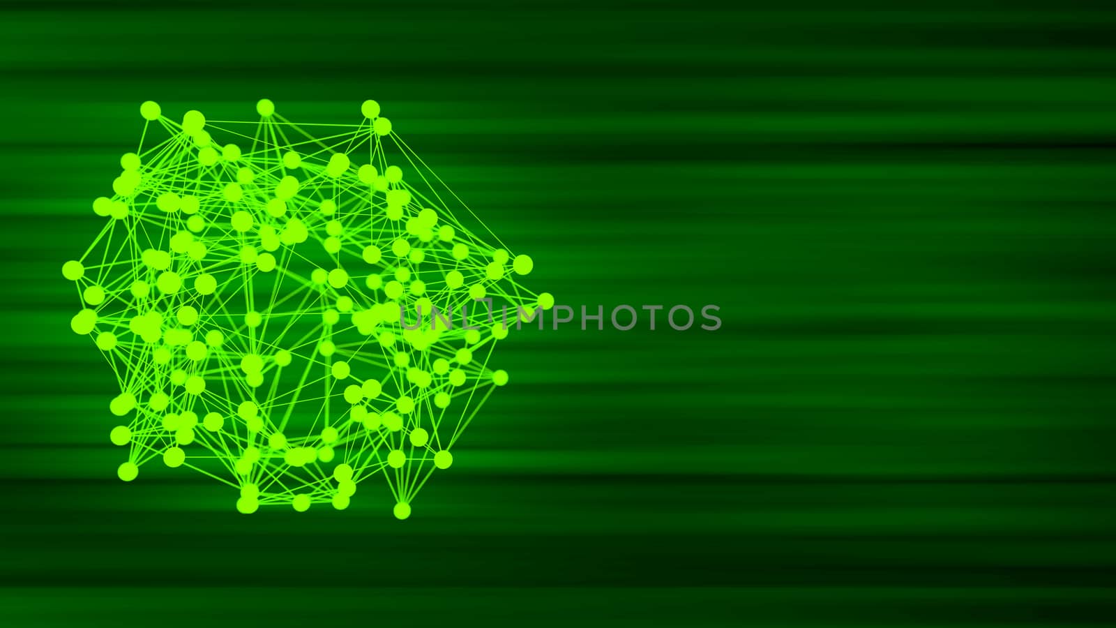 Molecular geometric chaos abstract structure. Science technology network connection hi-tech background with copyspace by skrotov