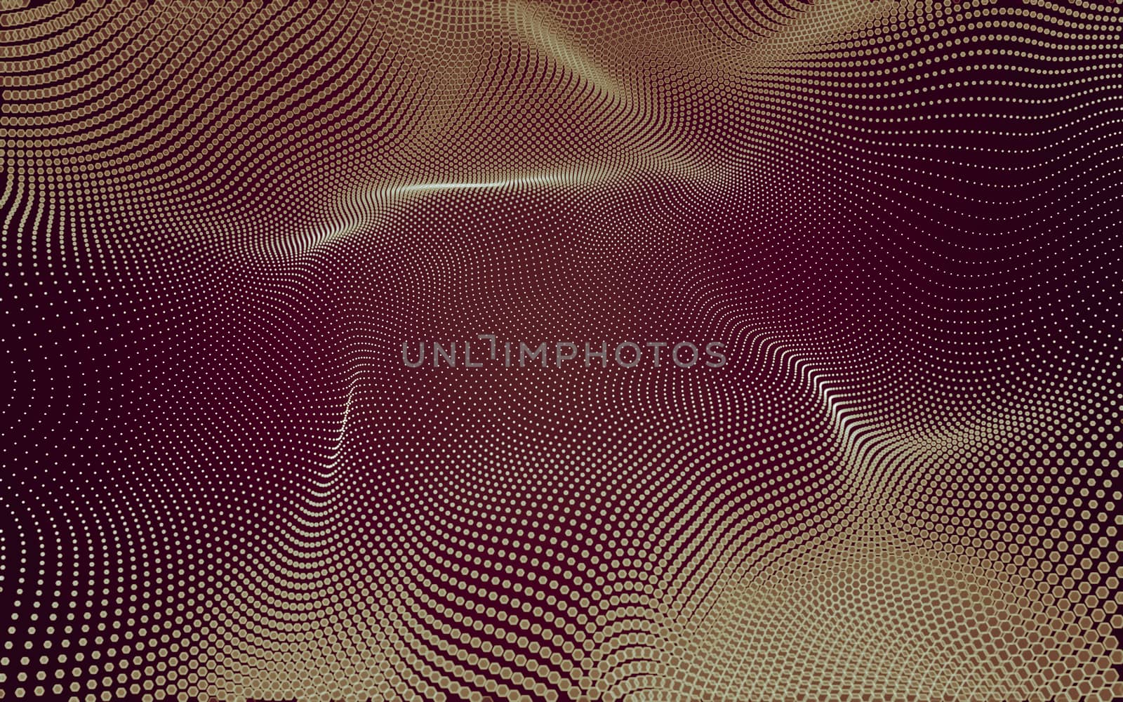 Abstract polygonal space low poly dark background with connecting dots and lines. Connection structure. 3d rendering