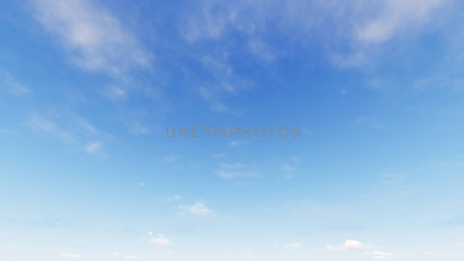 Cloudy blue sky abstract background, blue sky background with tiny clouds, 3d rendering

