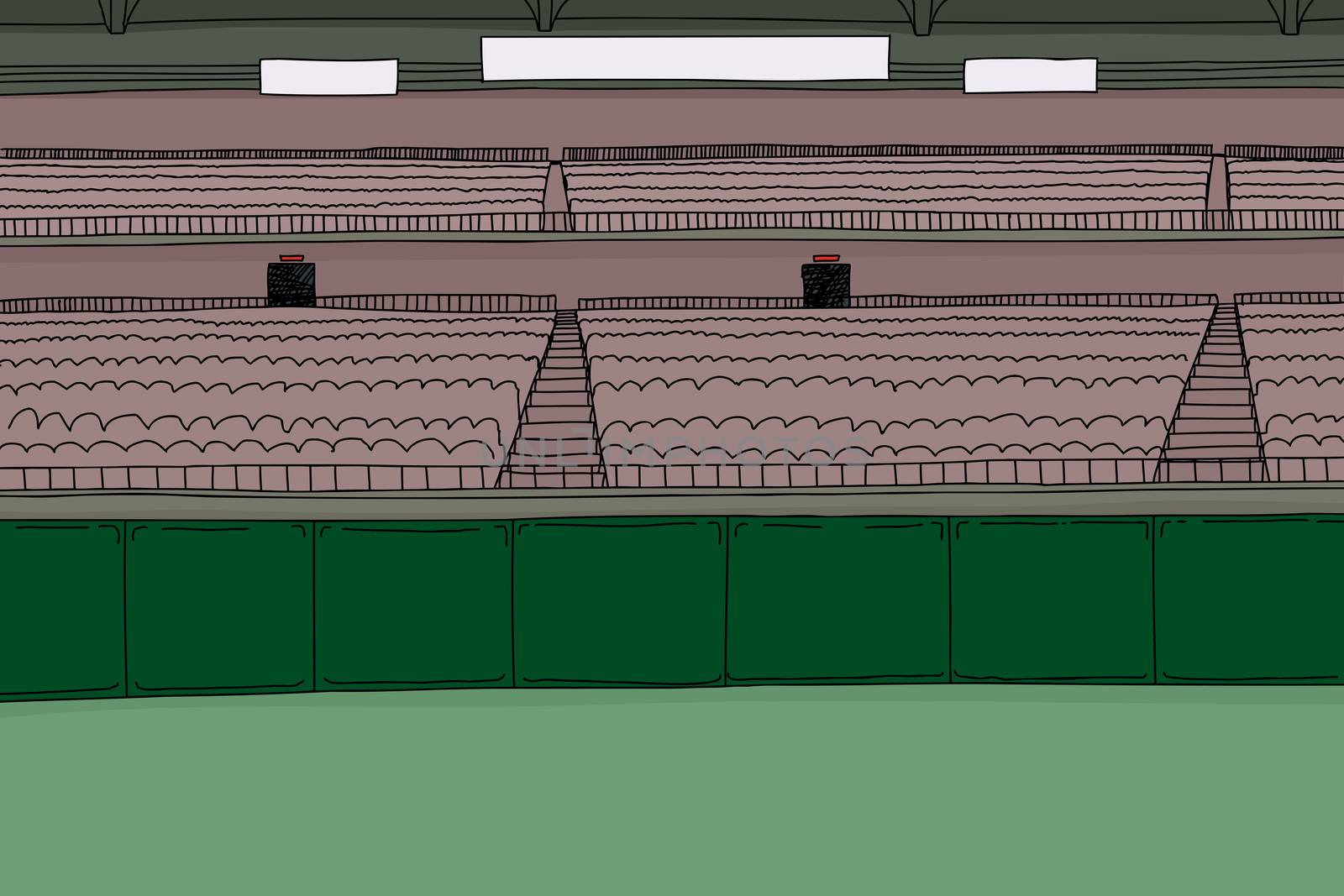 Large Stadium with Scoreboard by TheBlackRhino
