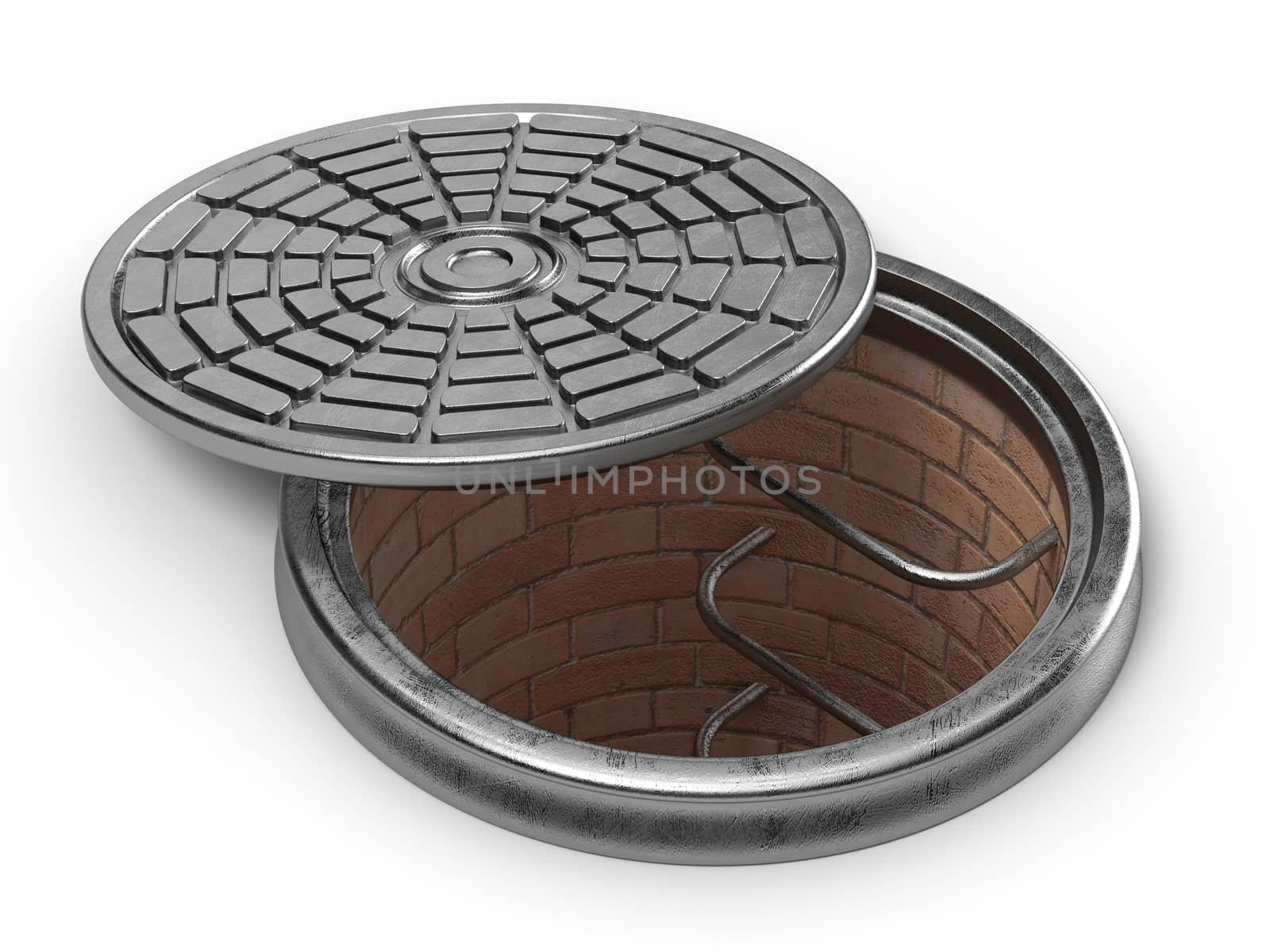 Manhole cover lid. 3D by djmilic