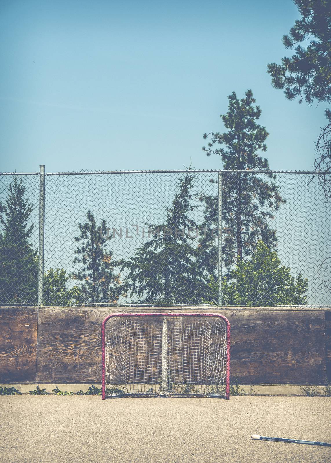 Empty Hockey Net by mrdoomits