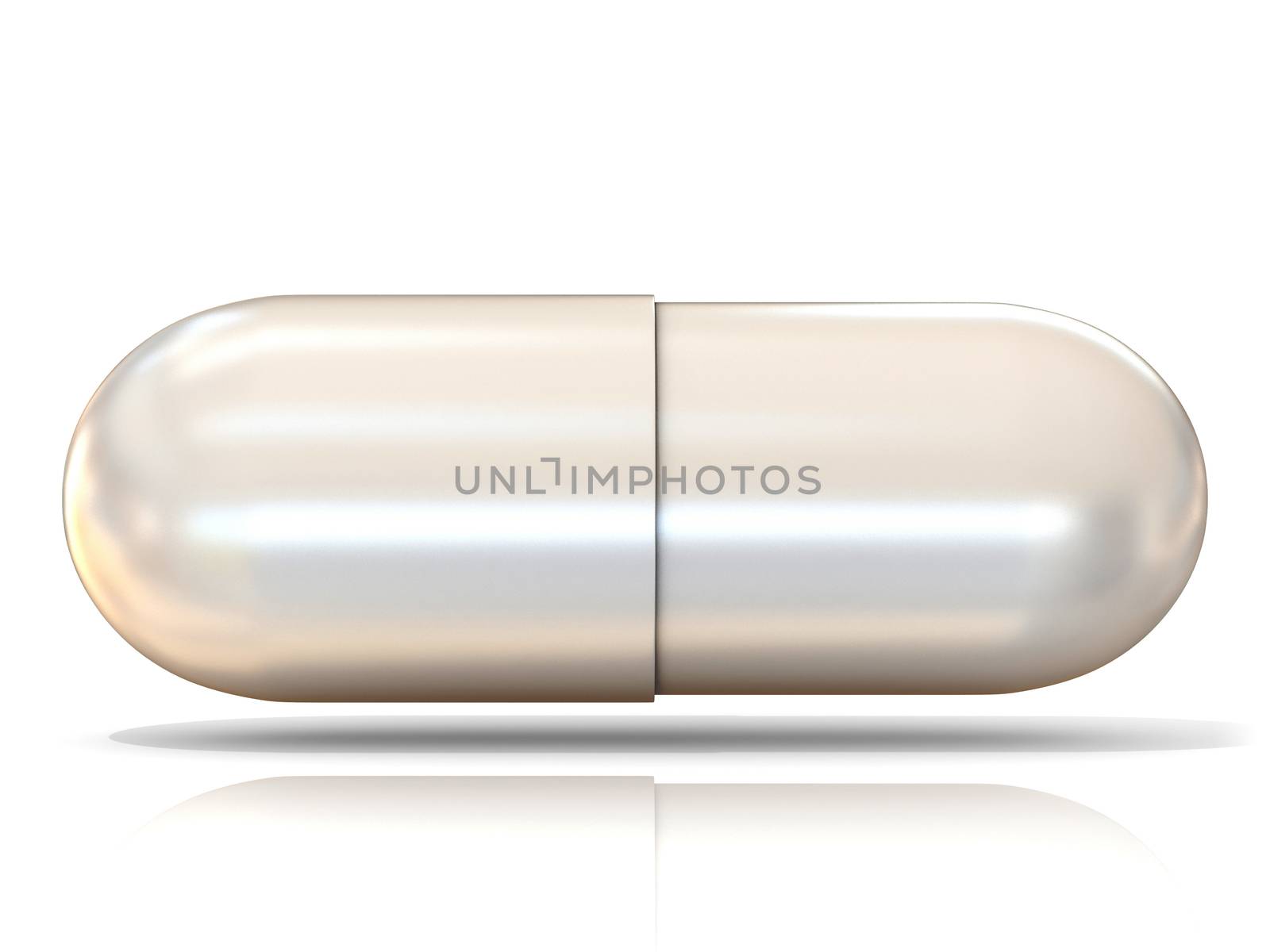 White 3D pill isolated by djmilic