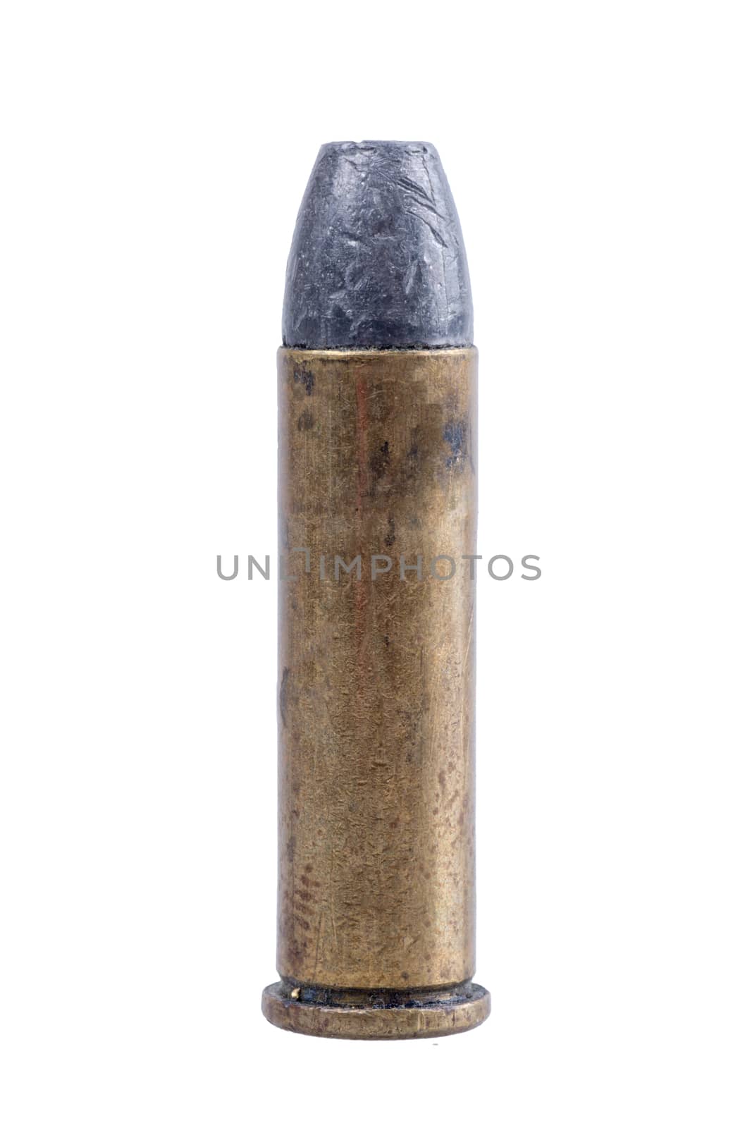 Gun bullet isolated on a white background