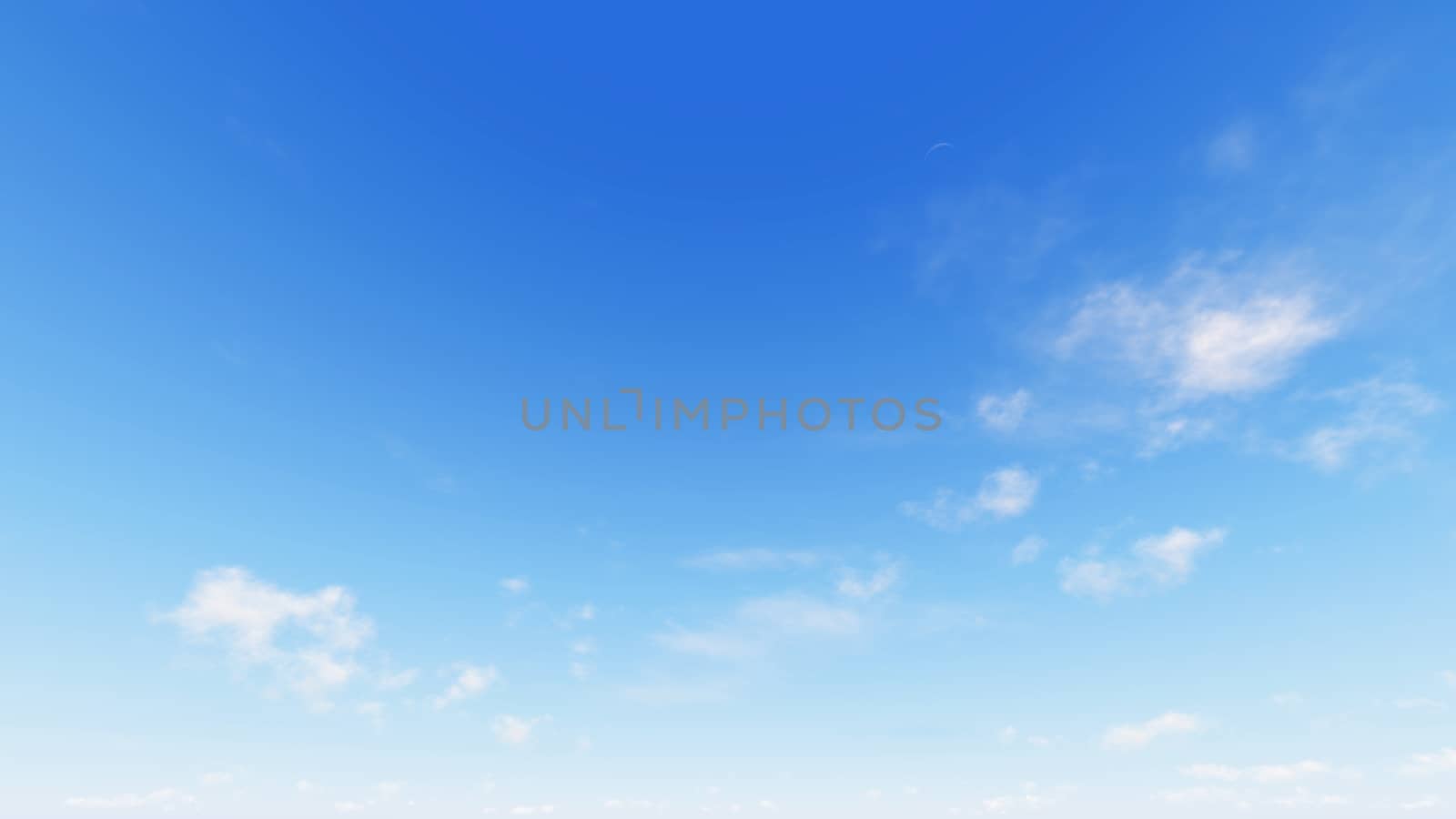 Cloudy blue sky abstract background, blue sky background with tiny clouds, 3d rendering

