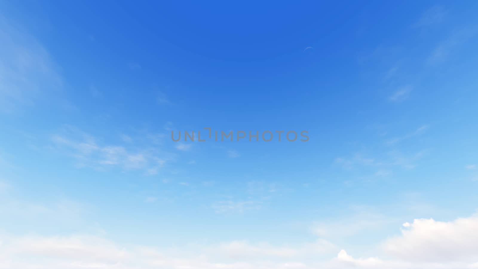 Cloudy blue sky abstract background, blue sky background with tiny clouds, 3d rendering

