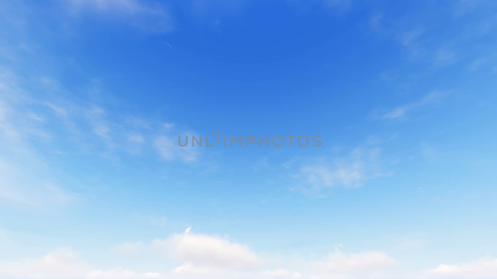 Cloudy blue sky abstract background, blue sky background with tiny clouds, 3d rendering

