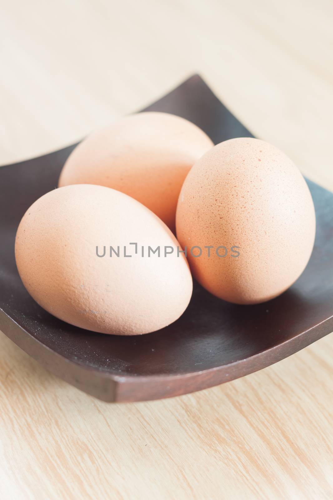 Closed up fresh chicken eggs, stock photo