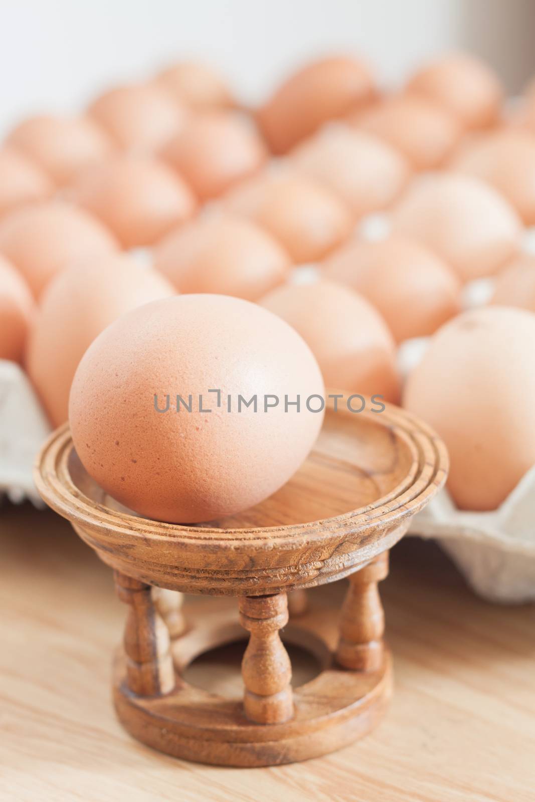 Closed up fresh chicken eggs, stock photo