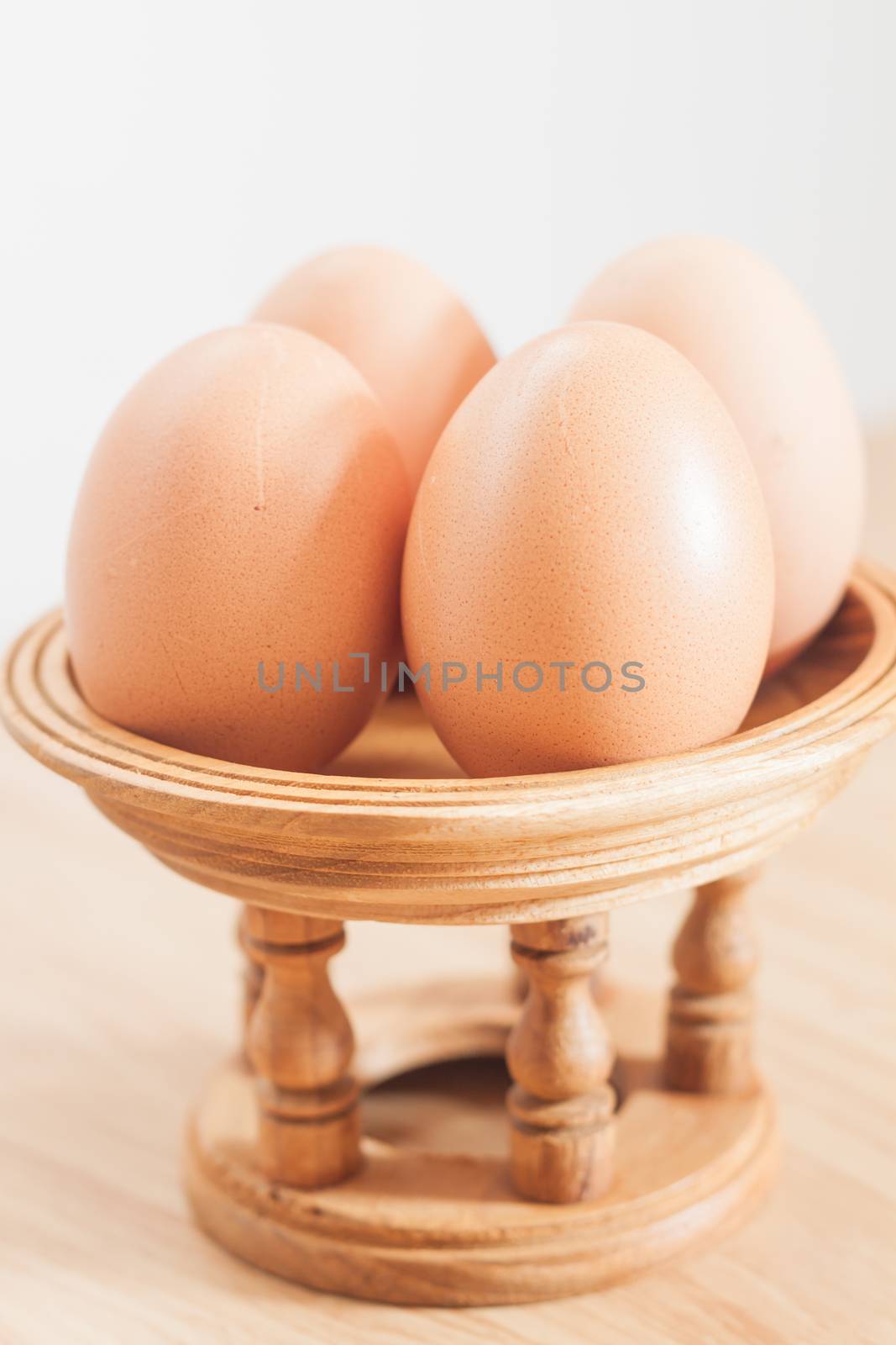 Closed up fresh chicken eggs, stock photo