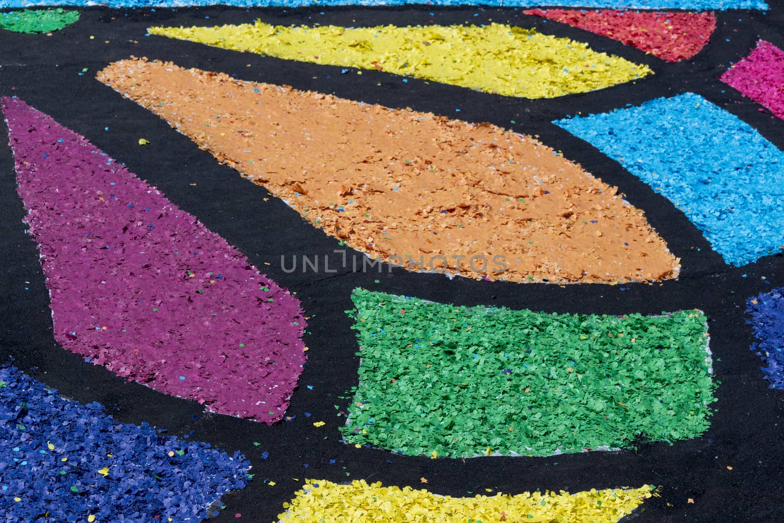 colored confetti on ground by alanstix64