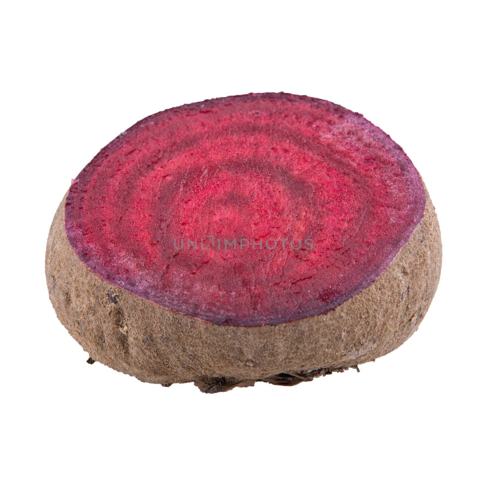 Red beet isolated on a white background