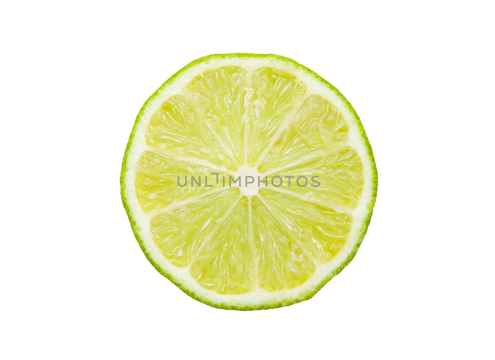 Lime isolated on the white background by Yaurinko
