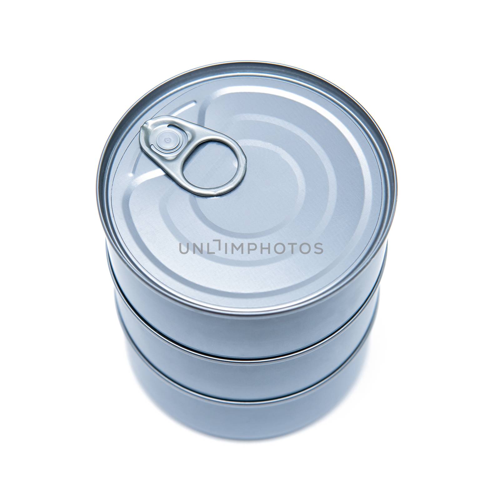 Cans isolated on the white background by Yaurinko