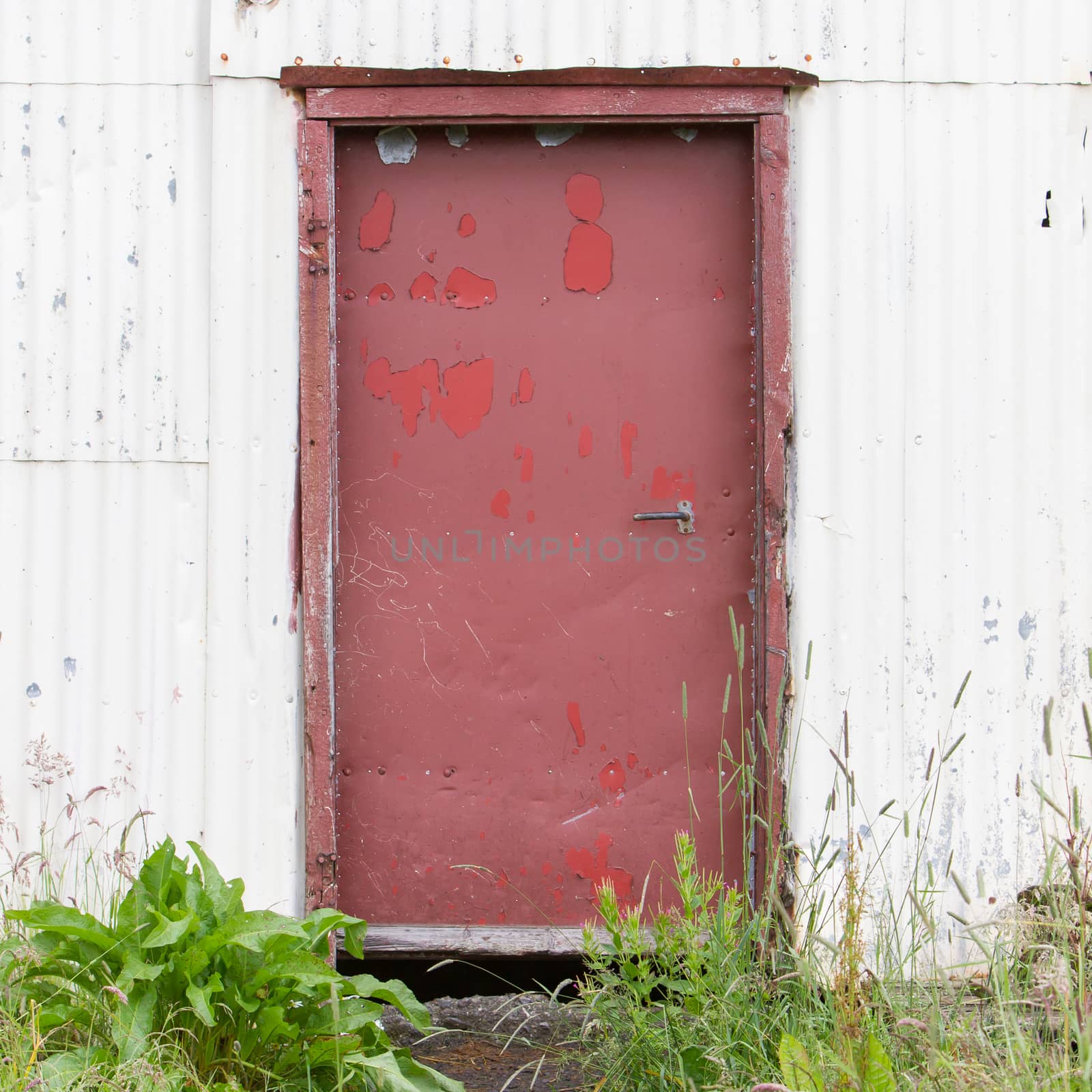 Red door isolated by michaklootwijk