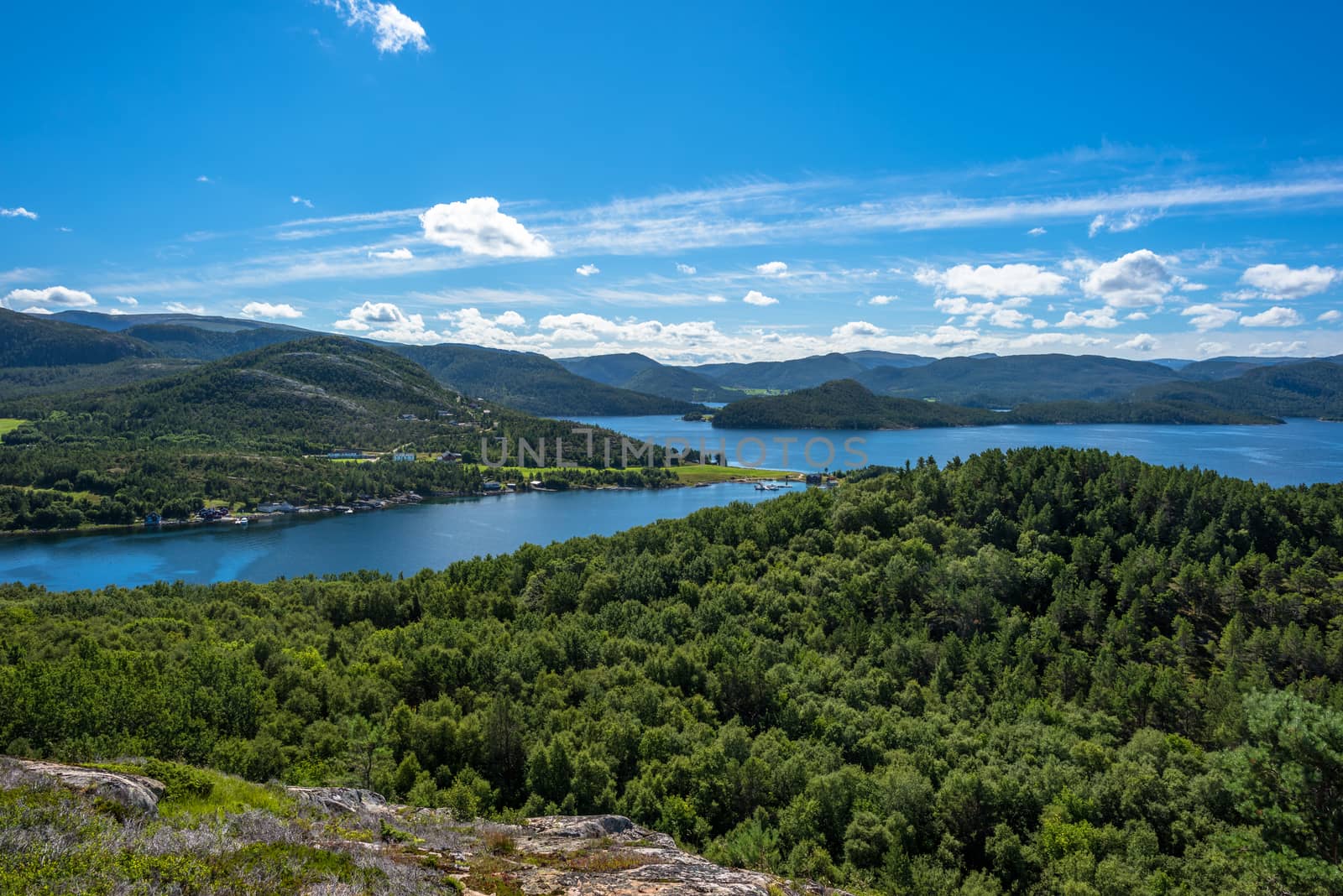 This is a view from Magerøya in Hemne, Norway. A light and simple hike, not that far up.