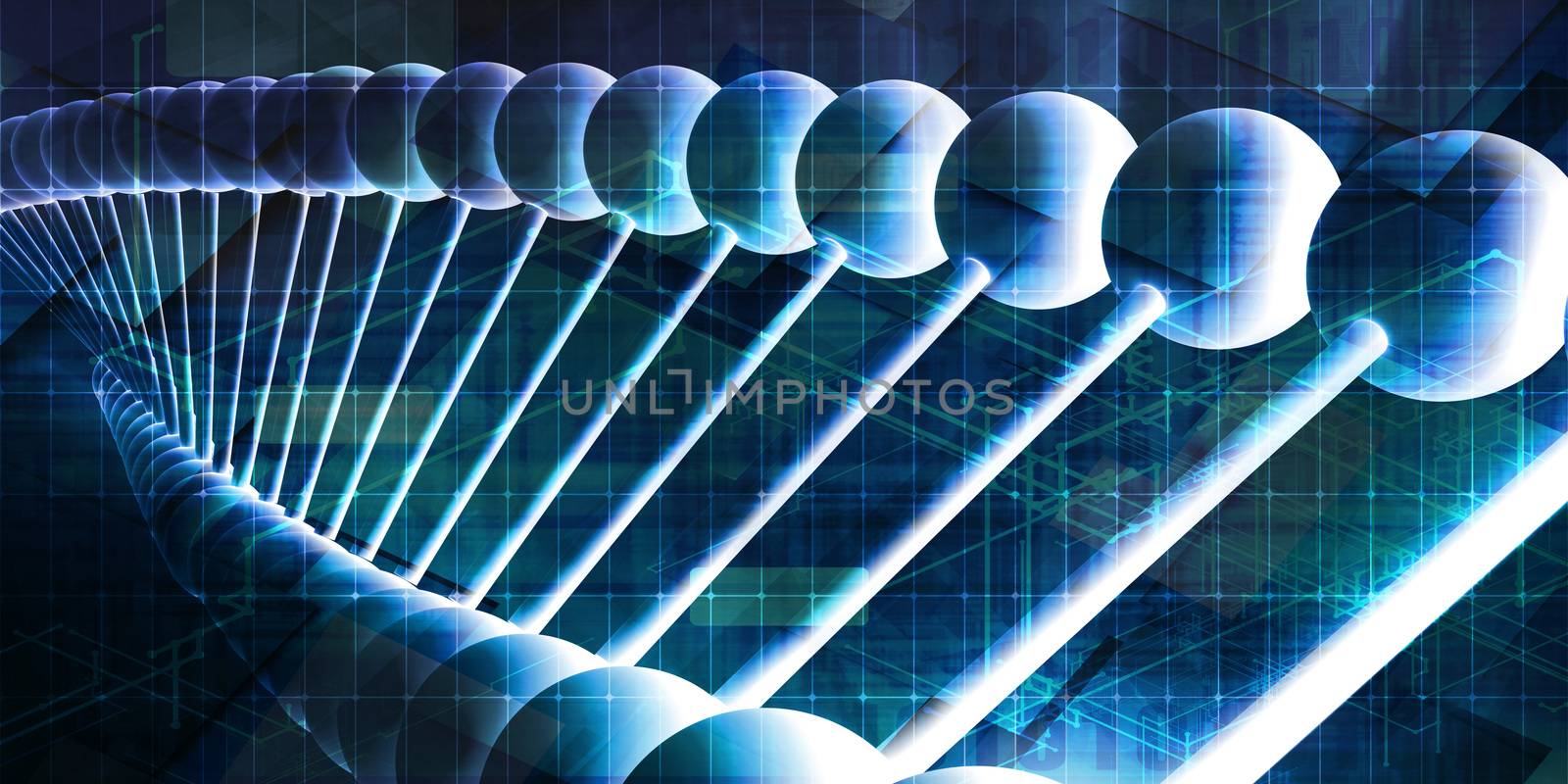 DNA Helix Abstract Background as a Science Concept