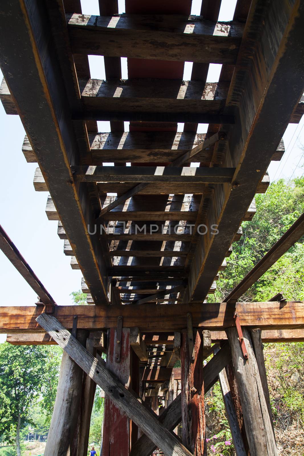 Railway Bridge tham krasae Kanchanaburi thailand. by jee1999