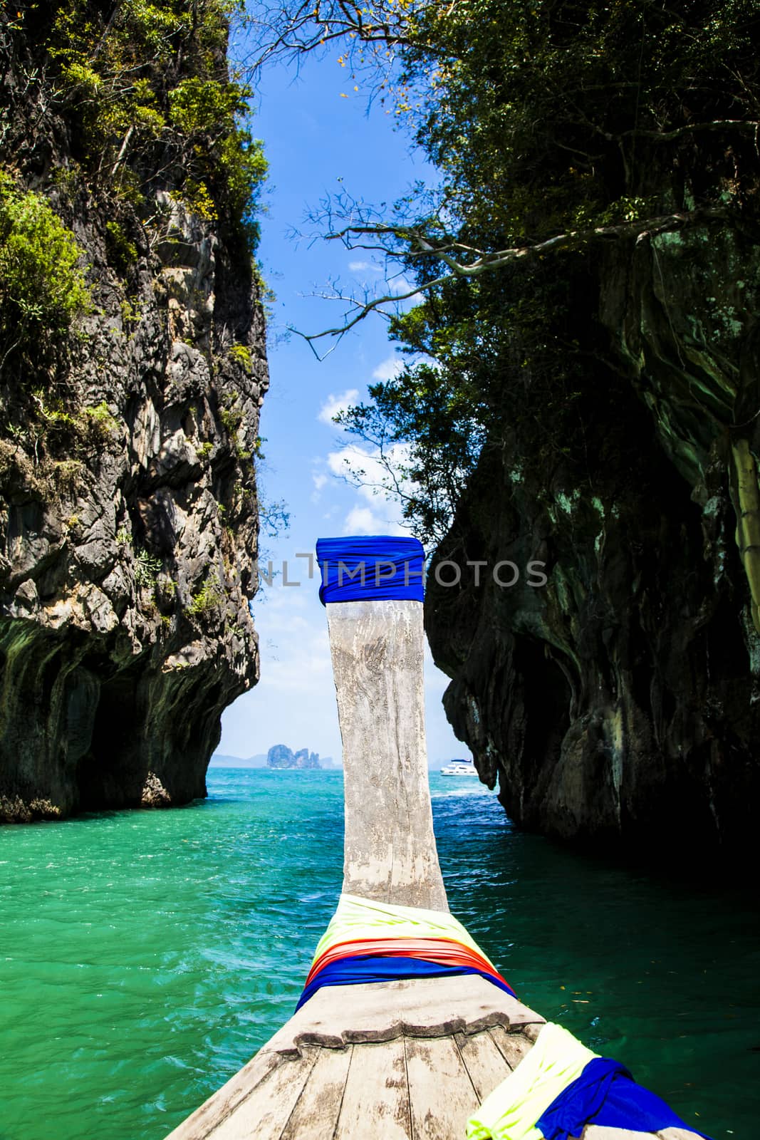 Koh Hong island is famous tour lagoon in andaman sea ,Krabi, Thailand